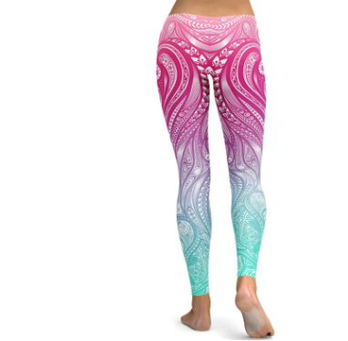 Digital Print Leggings for Women