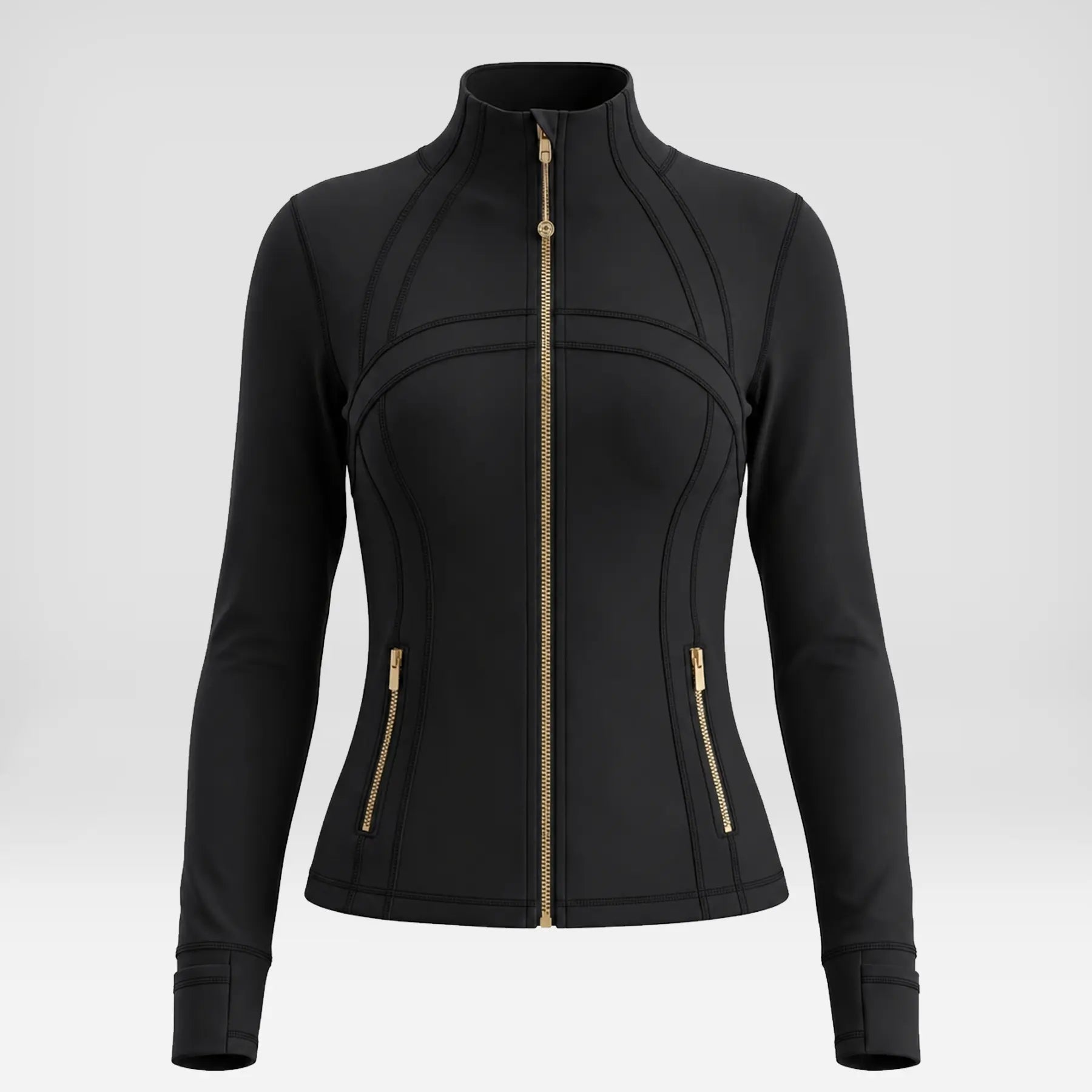 Women Summer Clothes Long Sleeve Zip up Jacket, Stand Collar Polka Dot Textured Slim Fit Athletic Track Jacket Short Skirt or Shorts, Nylon Spandex Brushed Fabric Stretchy Workout Outerwear for Yoga Gym Running Tennis Golf
