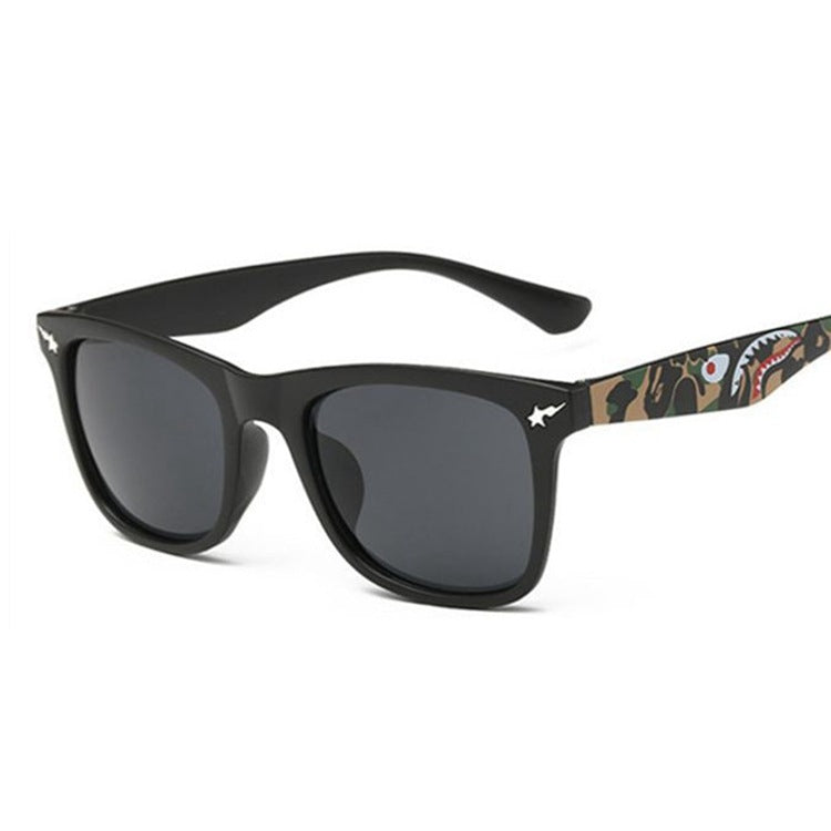 Fashion Square Frame Ape Head Sunglasses