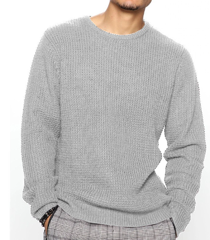 Fashionable Knitted Pullover for Men