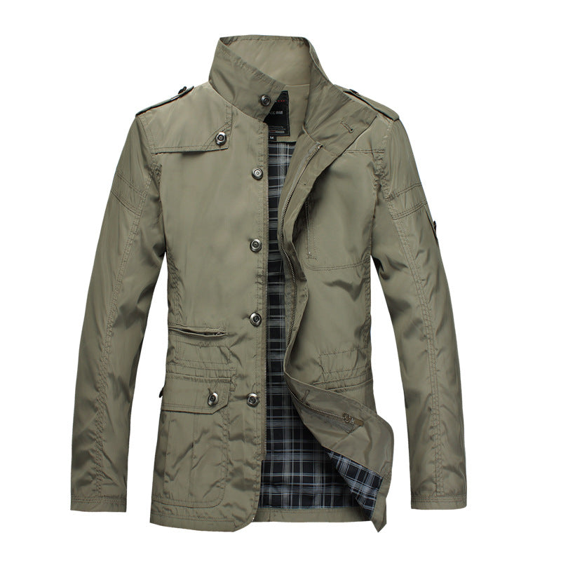 Men's Casual Stand Collar Jacket