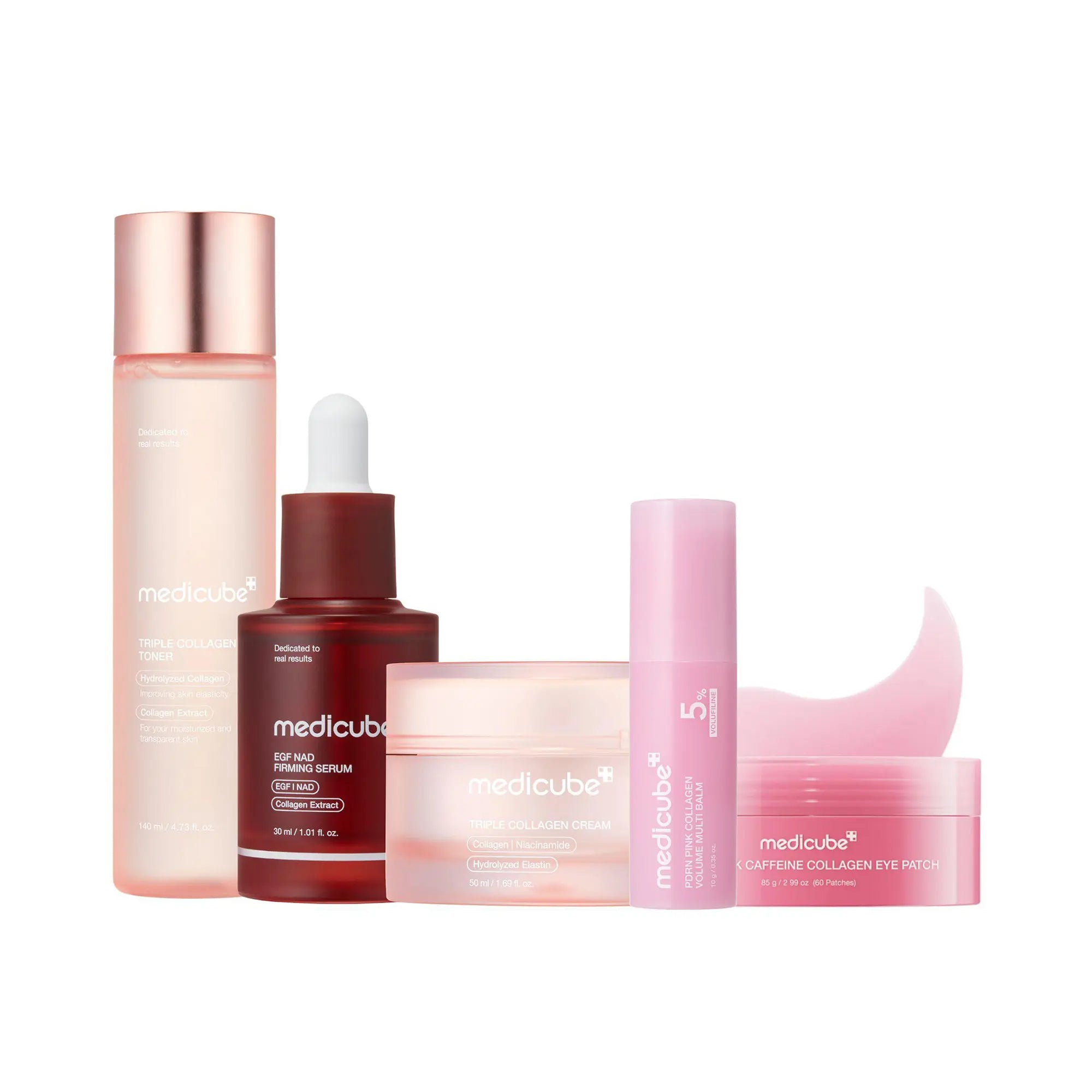 [Medicube] Gatekeeping My Real Age Set | 5-Step Longevity, Anti- Aging Routine L PDRN & Volufiline & Collagen & NAD+ EGF Complex L Cares for Look of Fine Lines, Firming Care, Radiant & Youthful Looking, Plumping | Korean Skincare, K-Beauty
