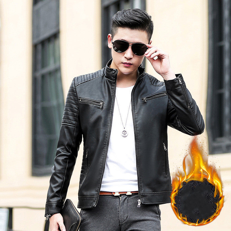 Handsome Leather Motorcycle Jacket