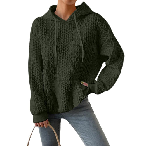 Womens Hoodie Loose Drawstring Sweatshirt