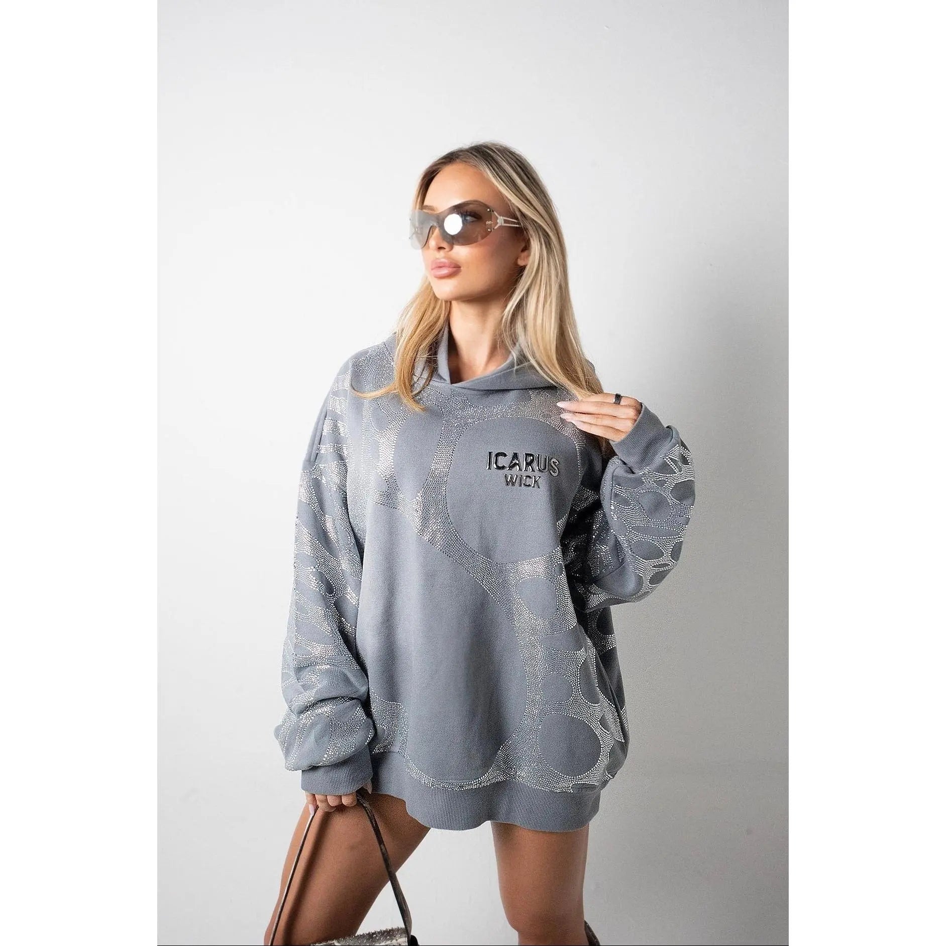 Elevate Your Style with the Luxurious Ascent Rhinestone Hoodie