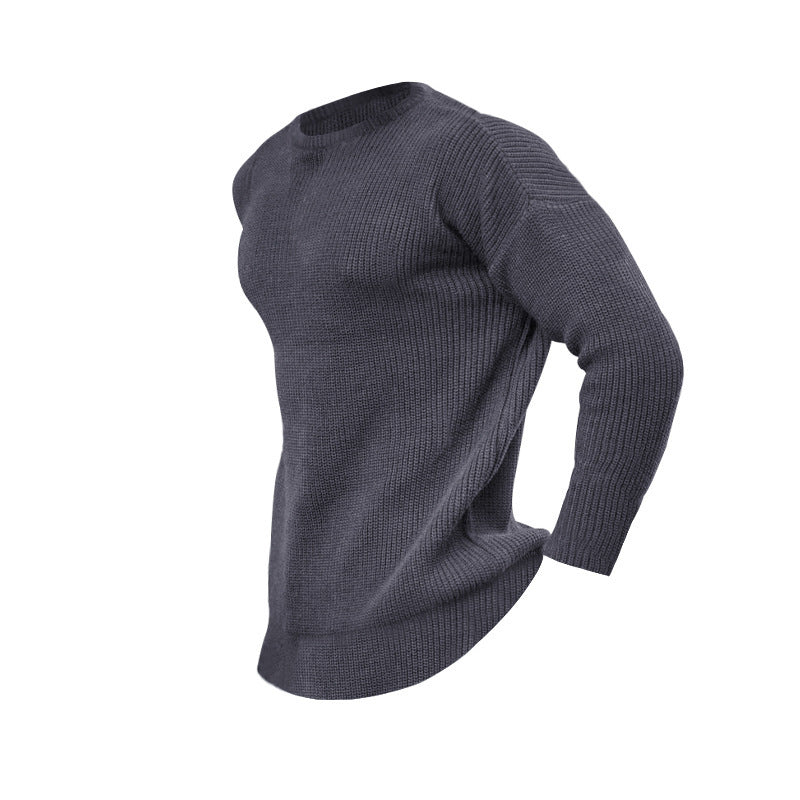 Fashionable Knitted Pullover for Men