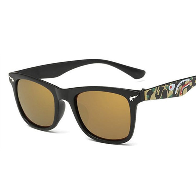 Fashion Square Frame Ape Head Sunglasses