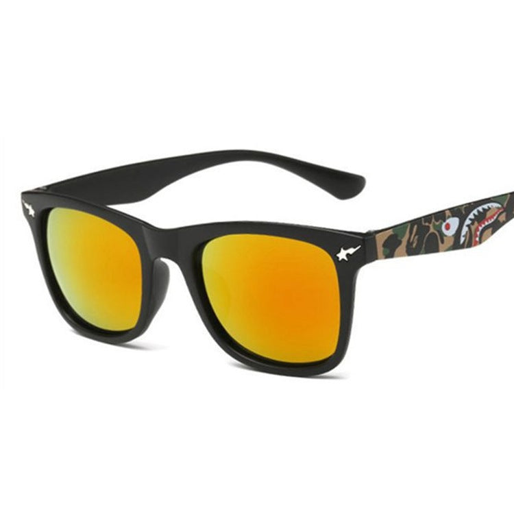 Fashion Square Frame Ape Head Sunglasses