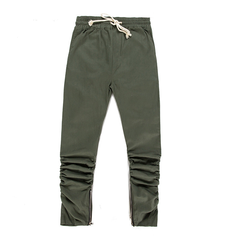 Slim Fit Zip Cuff Pants