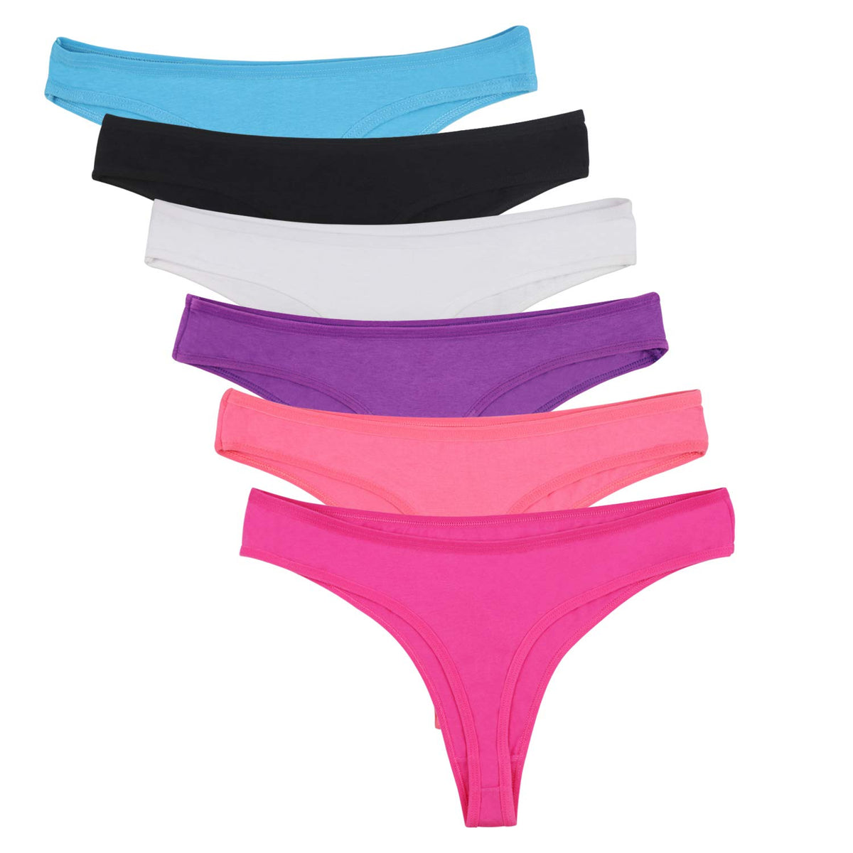 DRESHOW 6 Pack Women Thongs