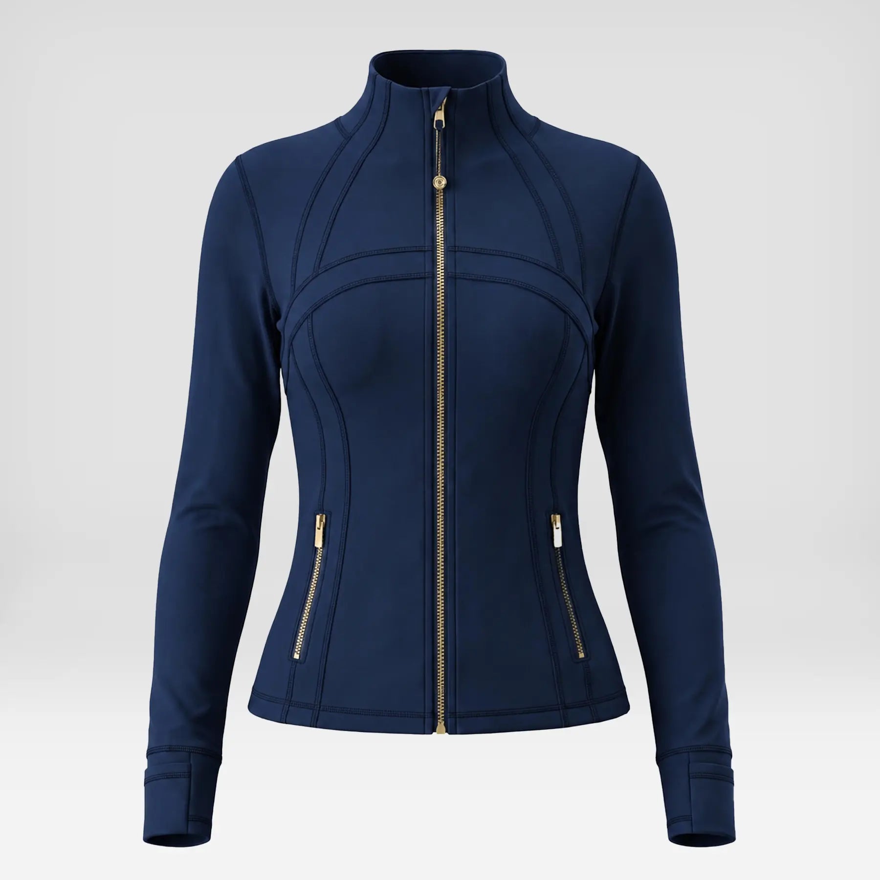 Women Summer Clothes Long Sleeve Zip up Jacket, Stand Collar Polka Dot Textured Slim Fit Athletic Track Jacket Short Skirt or Shorts, Nylon Spandex Brushed Fabric Stretchy Workout Outerwear for Yoga Gym Running Tennis Golf