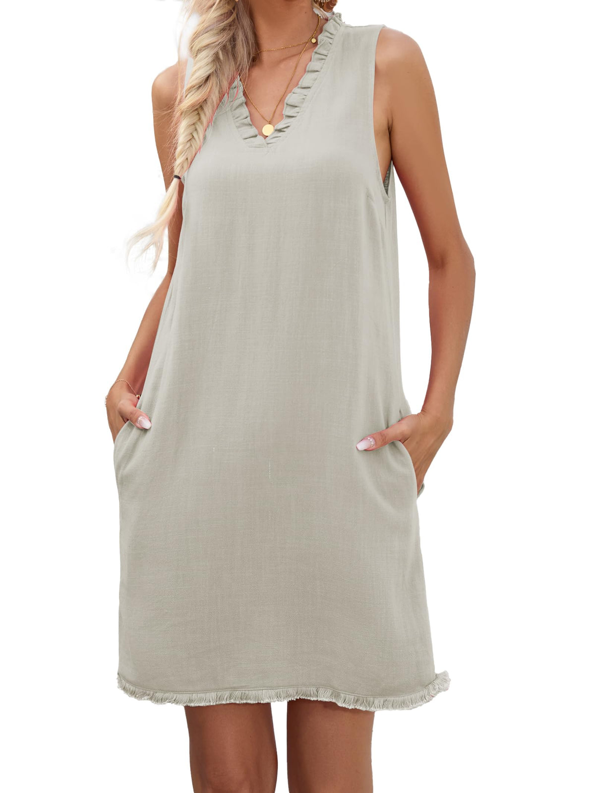 Famulily Summer Linen Dress