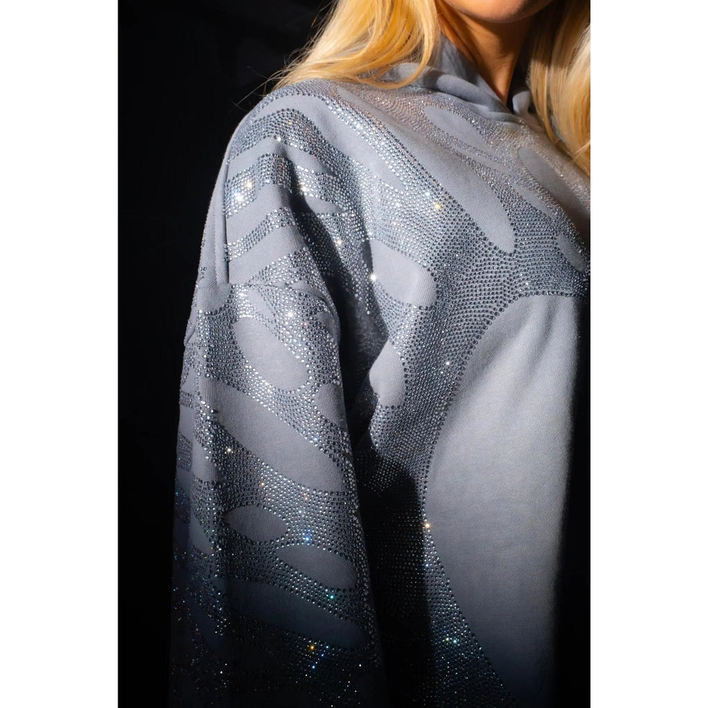 Elevate Your Style with the Luxurious Ascent Rhinestone Hoodie