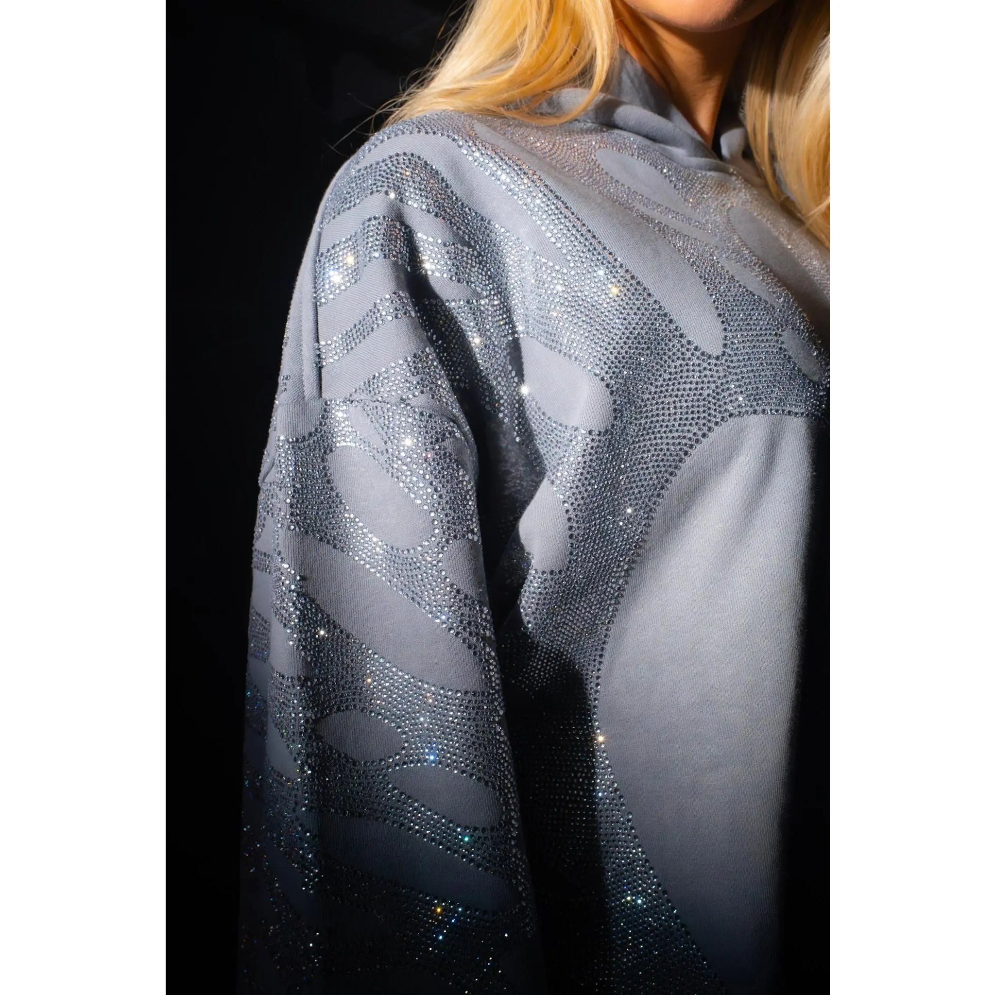 Elevate Your Style with the Luxurious Ascent Rhinestone Hoodie
