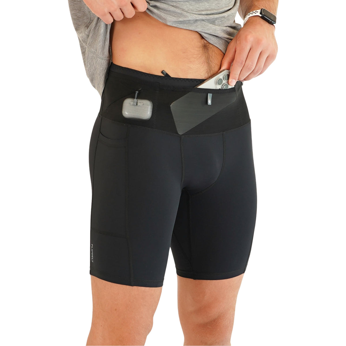 FlipBelt Mens Compression Shorts