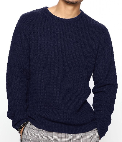 Fashionable Knitted Pullover for Men