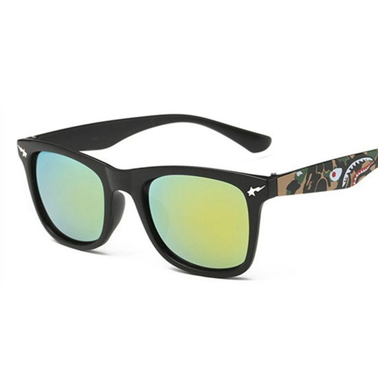 Fashion Square Frame Ape Head Sunglasses