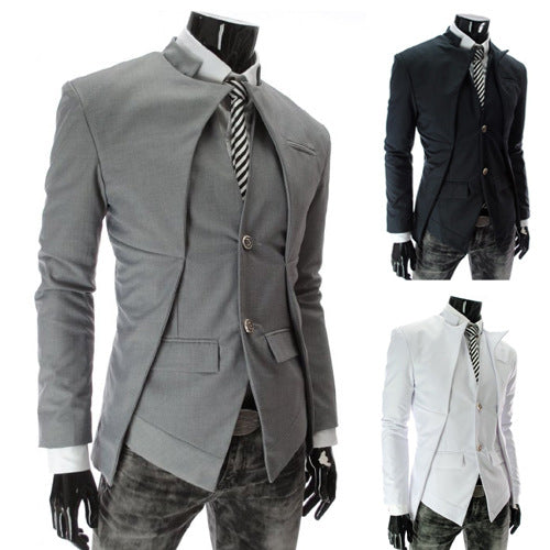 Asymmetrical Suit Jacket for Men