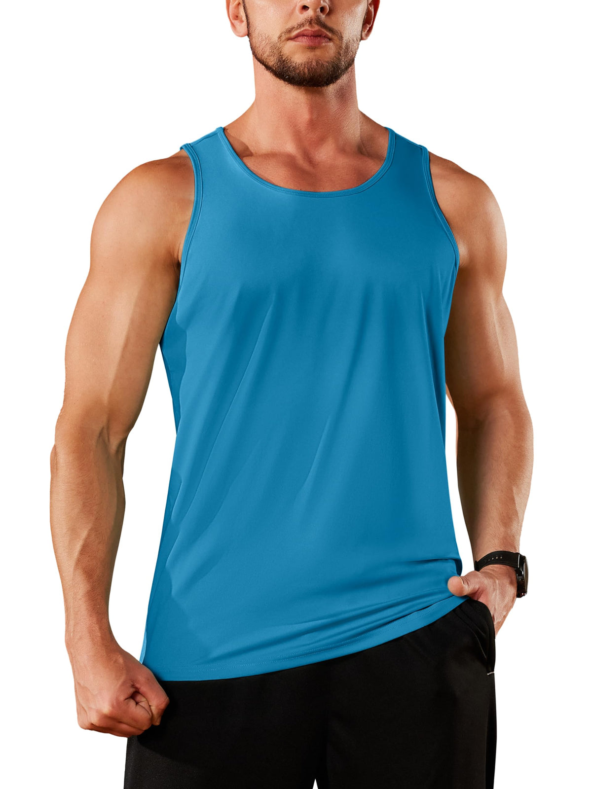TACVASEN Mens UV Sleeveless Sun Tank Top