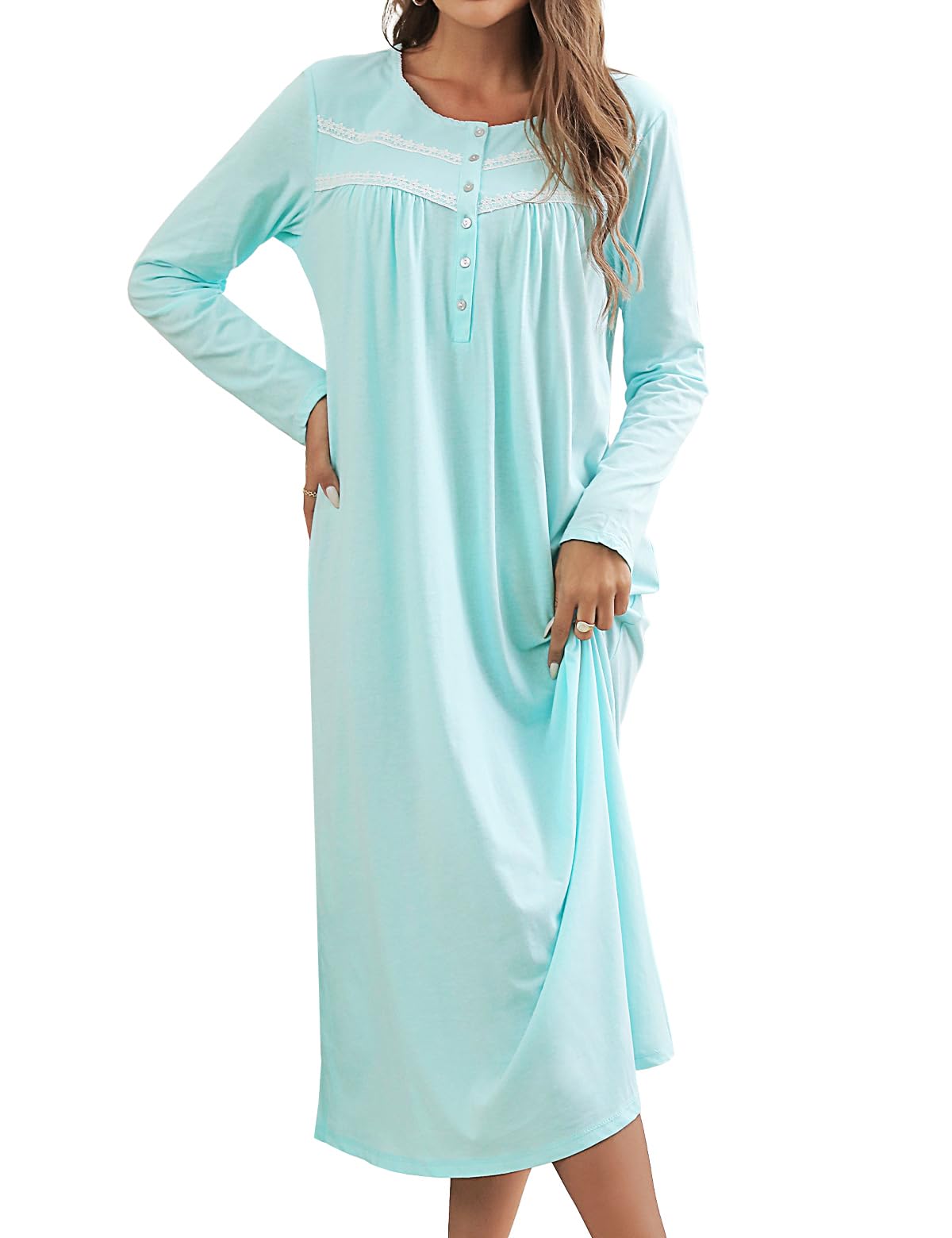 MZROCR Cotton Nightgowns For Women
