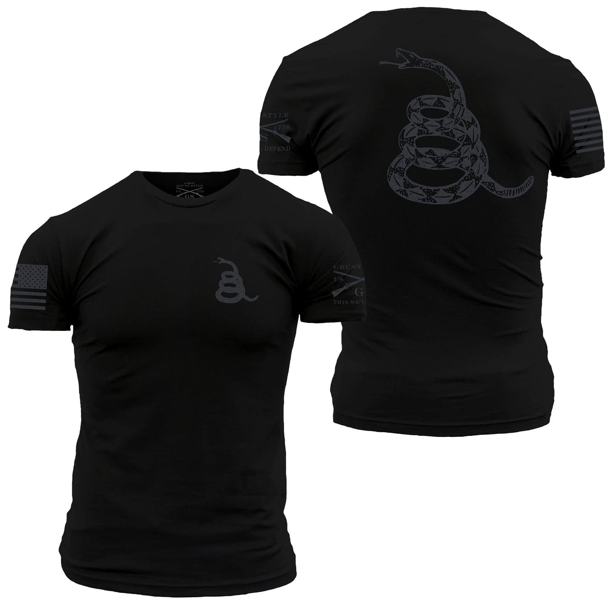Grunt Style Concealed Gadsden Mens T-Shirt