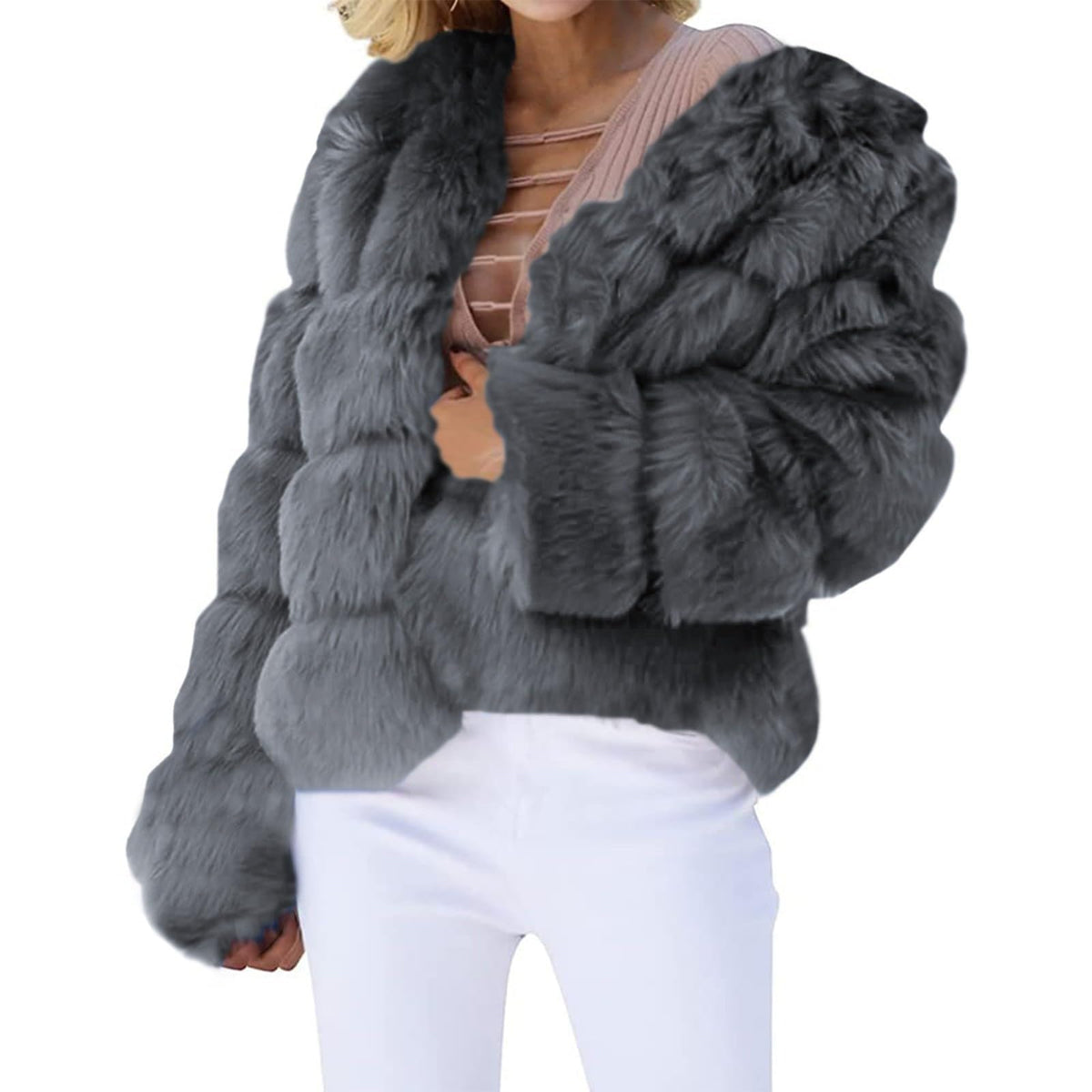Women Leather Jacket With Fur
